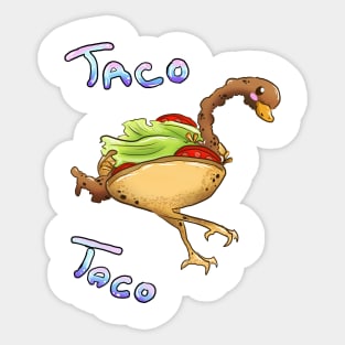 Taco Bird Sticker